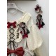Forest Fairy Tales Red Hood In Forest Sweater Skirt JSK and OP(Reservation/2 Colours/Full Payment Without Shipping)